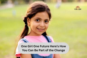 A young girl in a park, representing the theme "One Girl, One Future" and the potential for positive change.