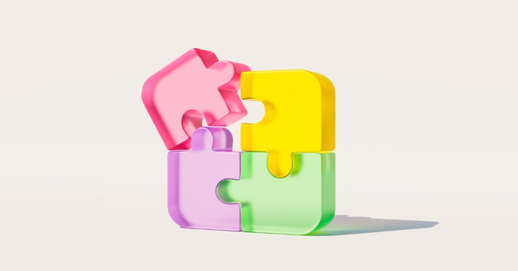 Pieces of puzzles, depicting solutions for enhancing positive impact on handicrafts.