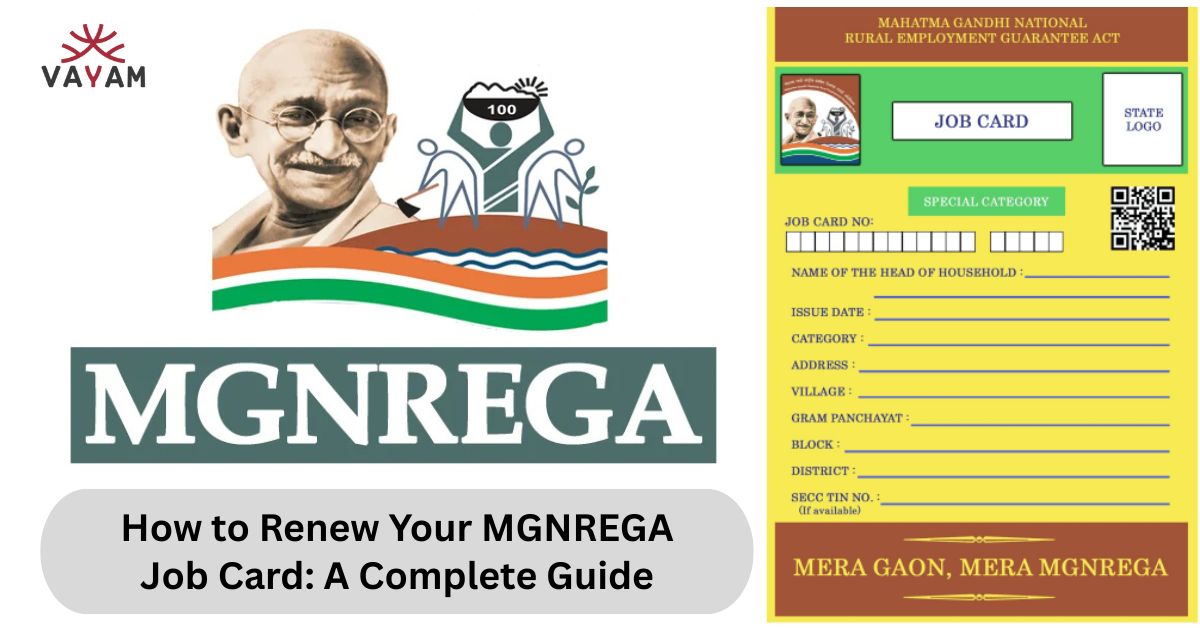 MGNREGA job card image illustrating the process of renewing your MGNREGA job card with a complete guide.