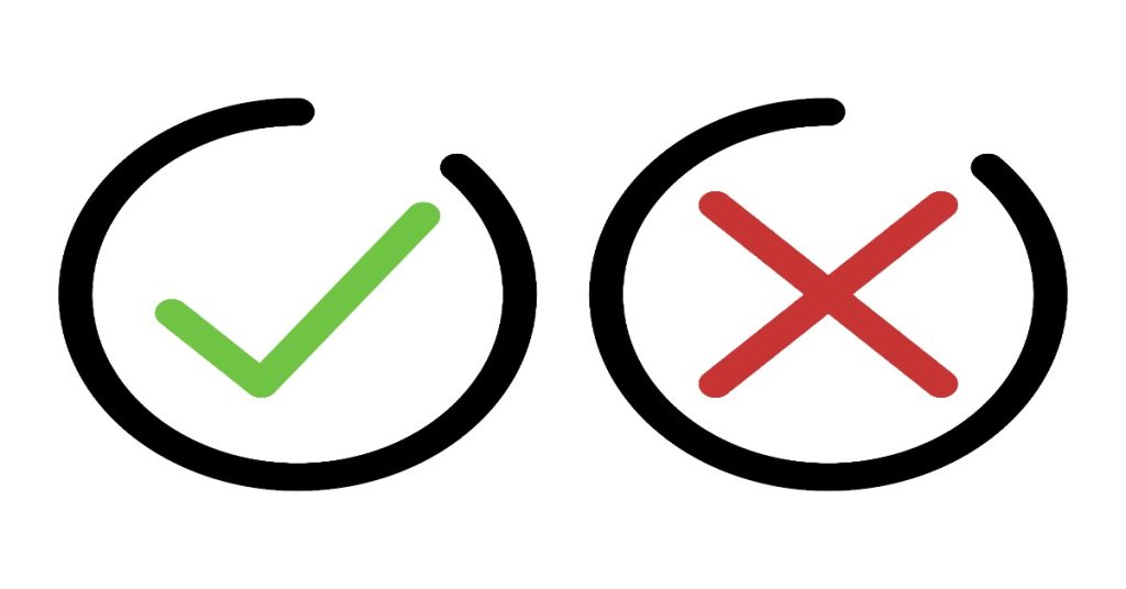 Two circles with tick marks, symbolizing approval, related to funding and CSR proposals by NGOs.