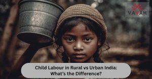 Child labour in India: difference between rural and urban areas.