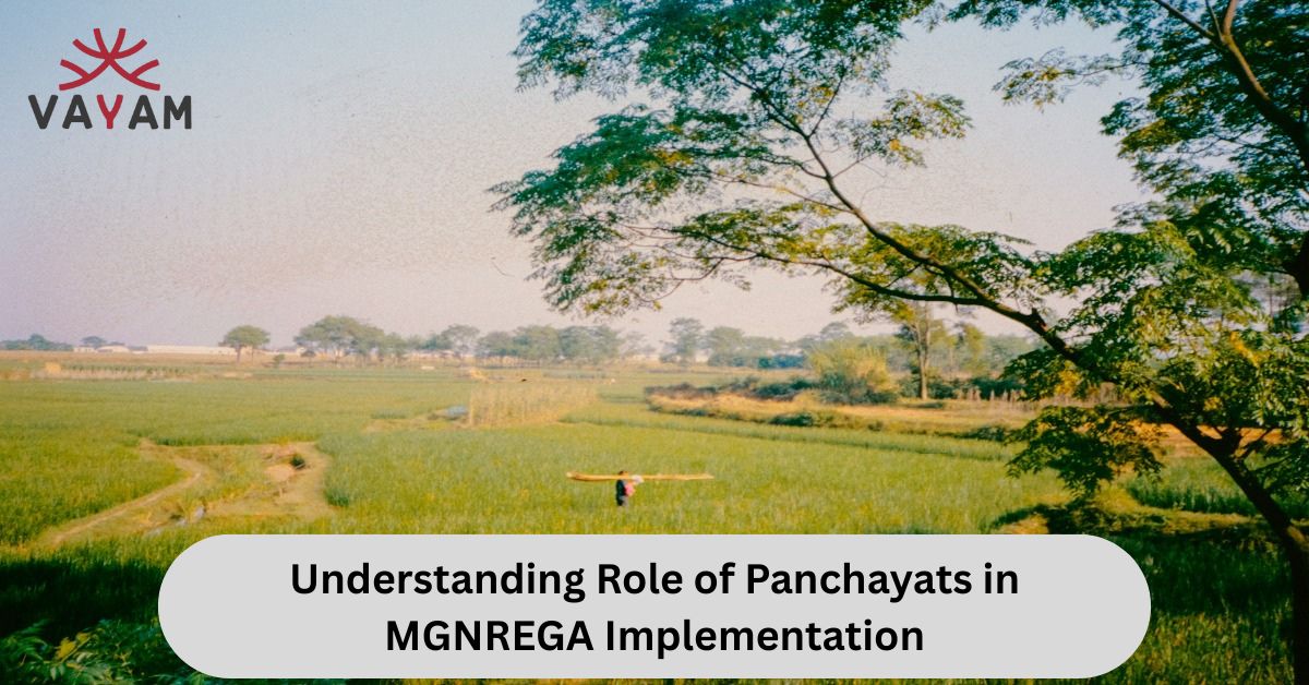 Image of a village to illustrate the role of panchayats in MGNREGA implementation.