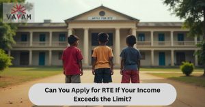 Visual representation of the inquiry: can you apply for RTE considering your income level?