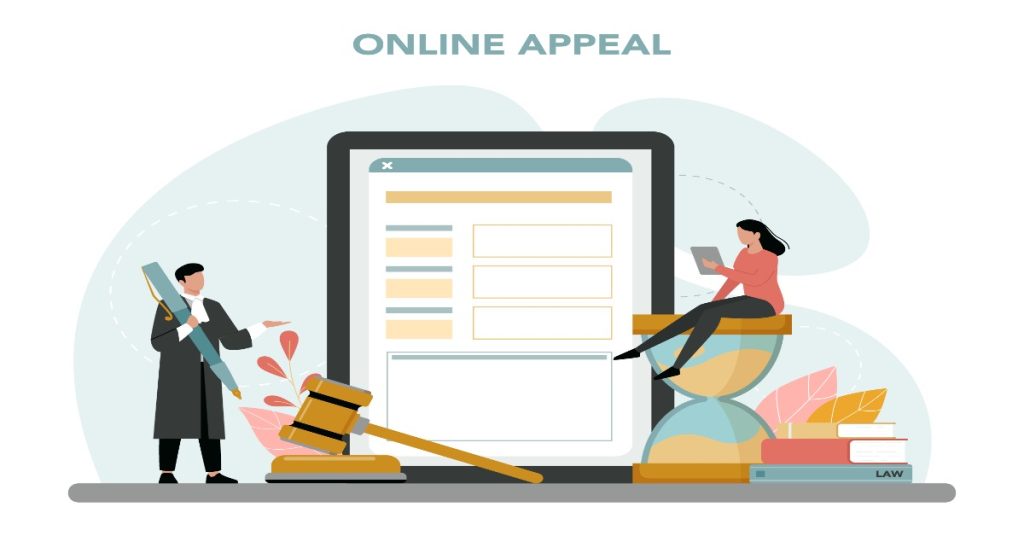 Visual representation of RTE application for online appeals.