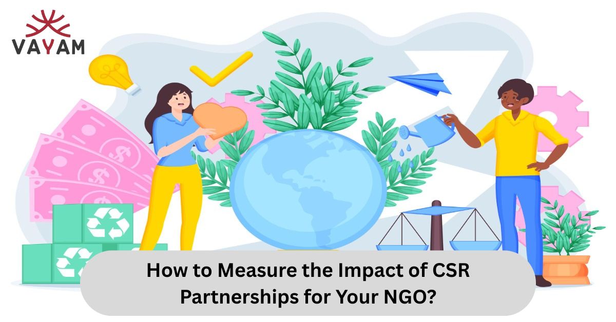 Two people working together representing partnership between corporates and NGOs for a positive impact.